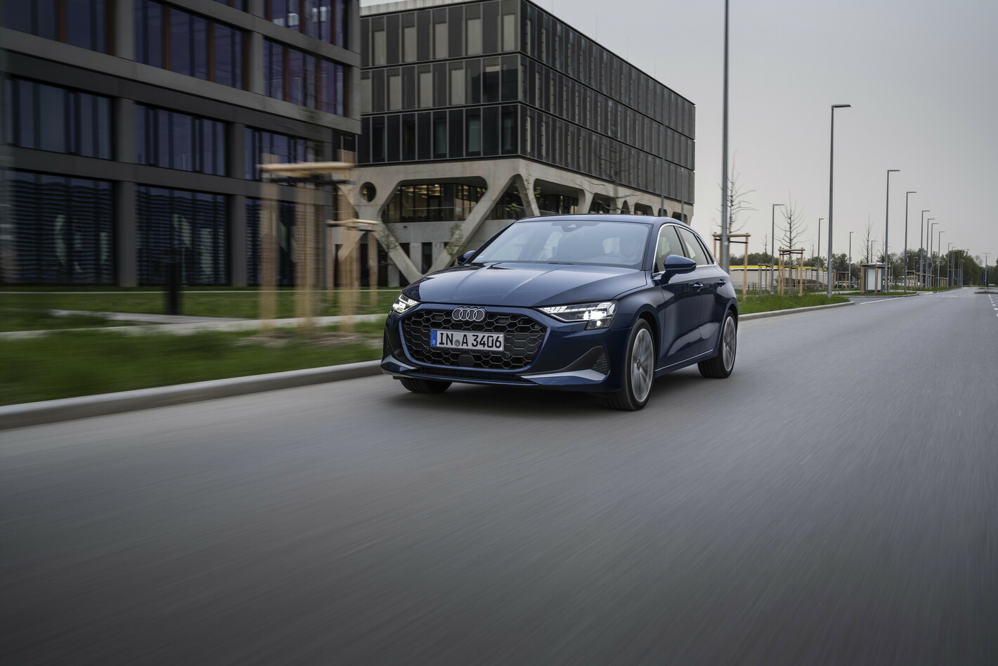 Audi A3 exterieur blauw