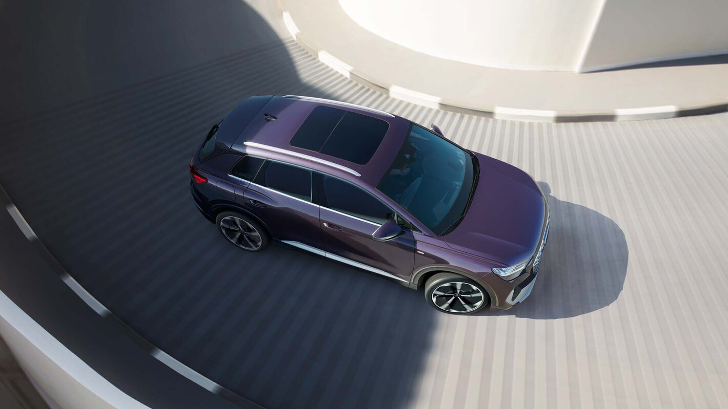 Audi Q4 e-tron exterieur paars
