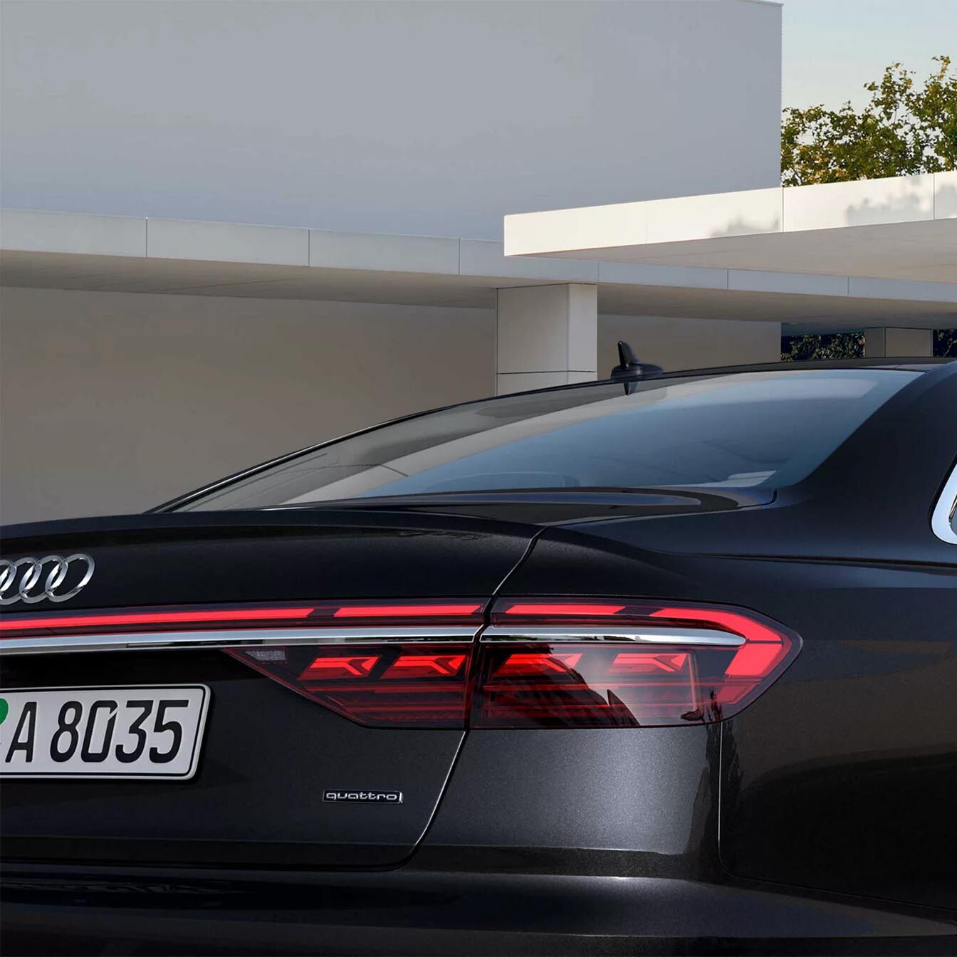 Audi A8 Achterkant
