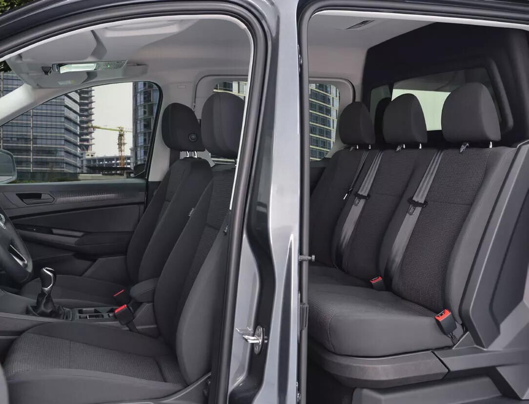 Caddy cargo dubbele cabine personen