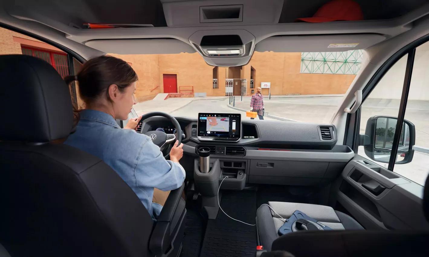Volkswagen bedrijfswagen Crafter bestelwagen cockpit