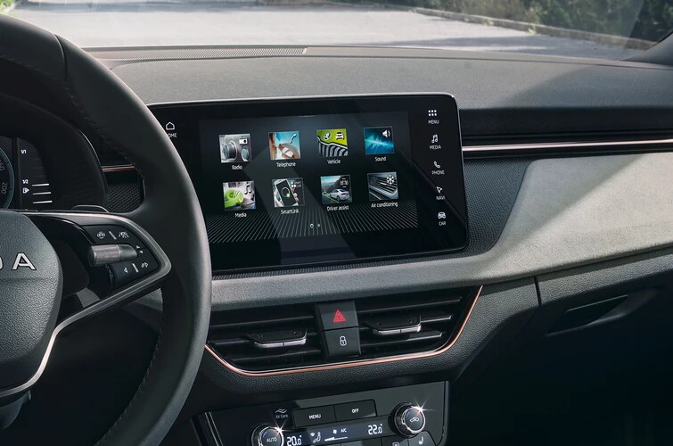 Skoda Scala infotainment