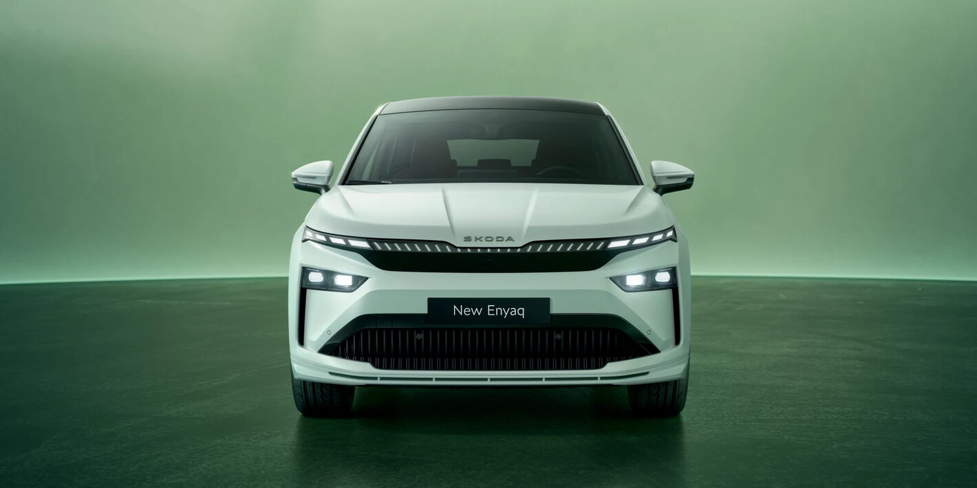 Skoda Enyaq coupé exterieur voorkant