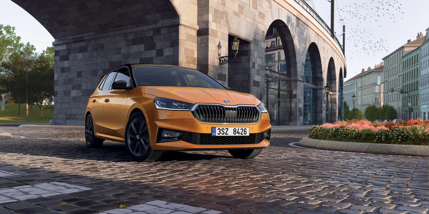 Skoda Fabia exterieur oranje