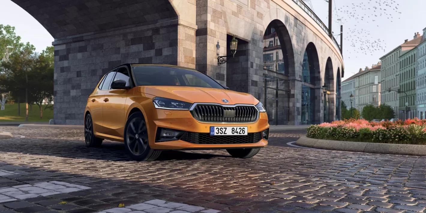 Skoda Fabia exterieur oranje
