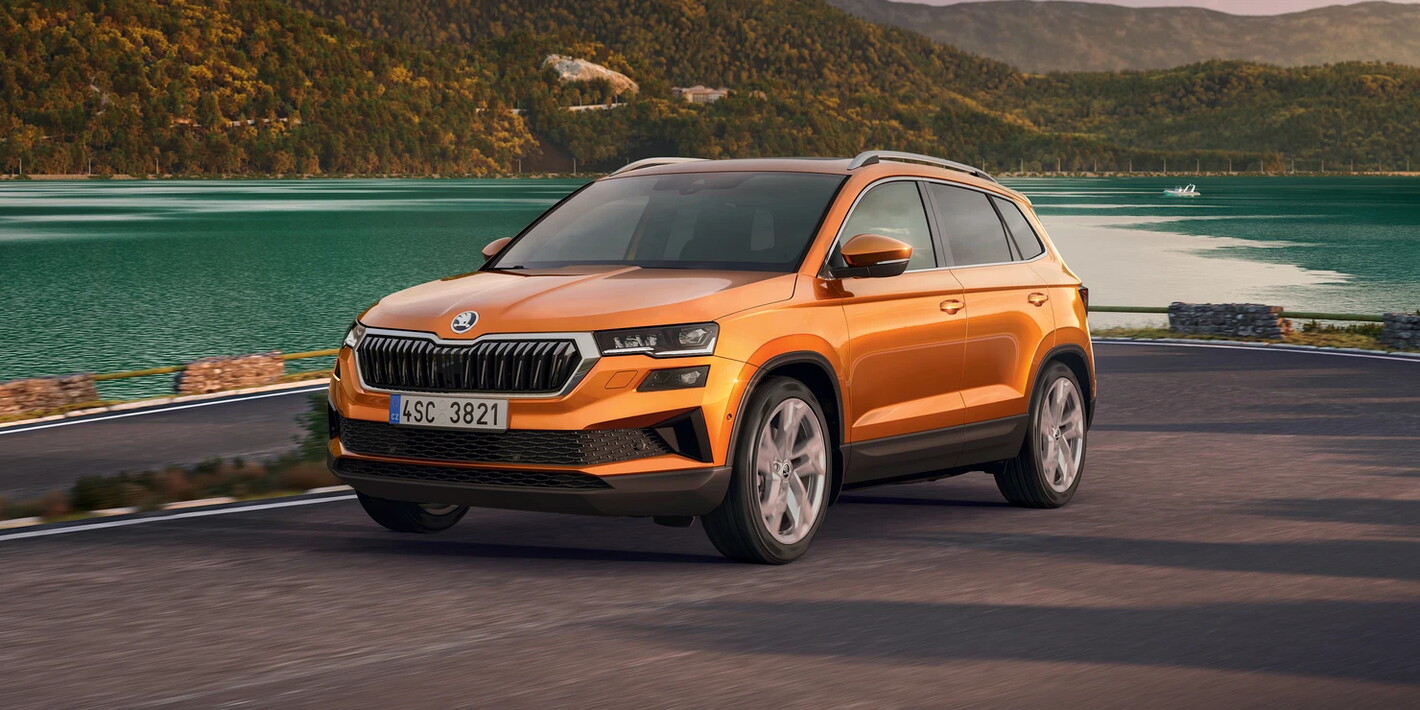 Skoda Karoq SUV oranje exterieur
