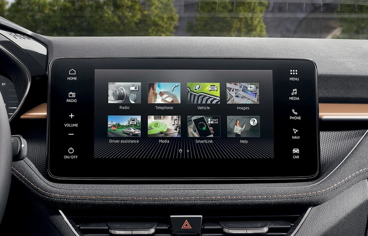 Skoda Fabia interieur infotainment