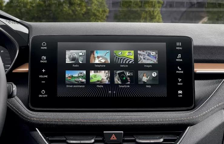 Skoda Fabia interieur infotainment