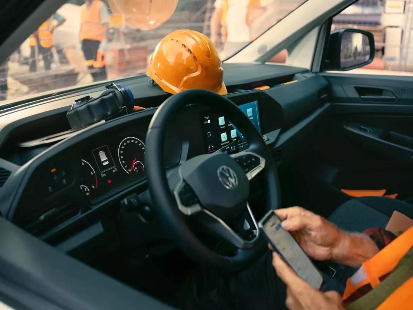 Volkswagen bedrijfswagen Crafter dubbele cabine groen