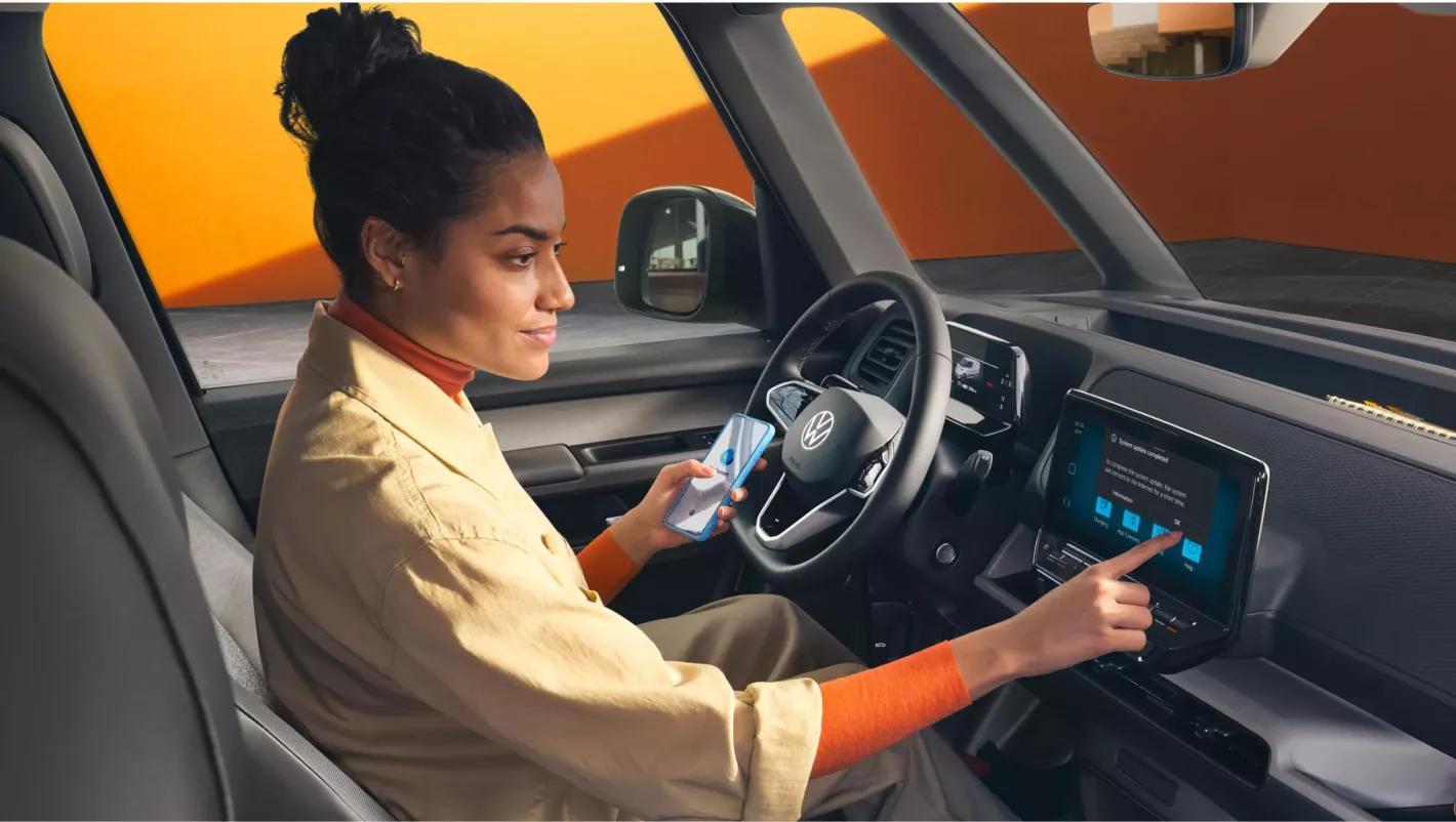 Volkswagen bedrijfswagen ID Buzz Cargo digitale cockpit