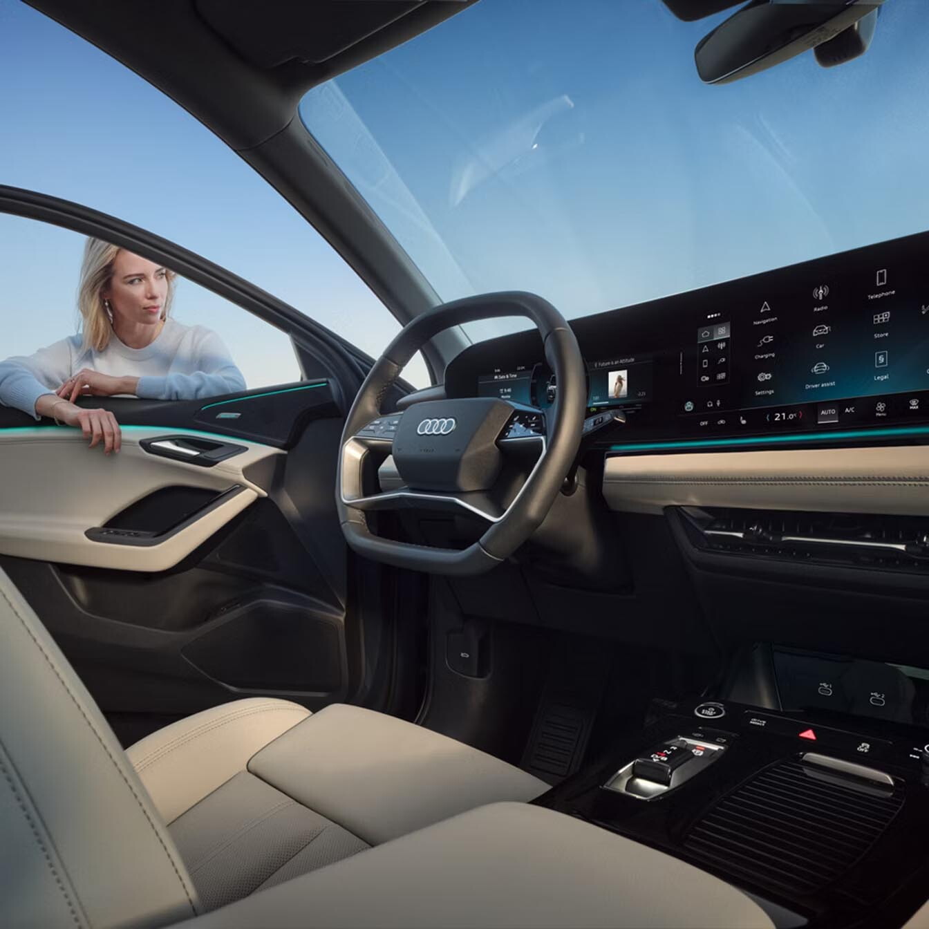 Audi Q6 SUV e-tron interieur