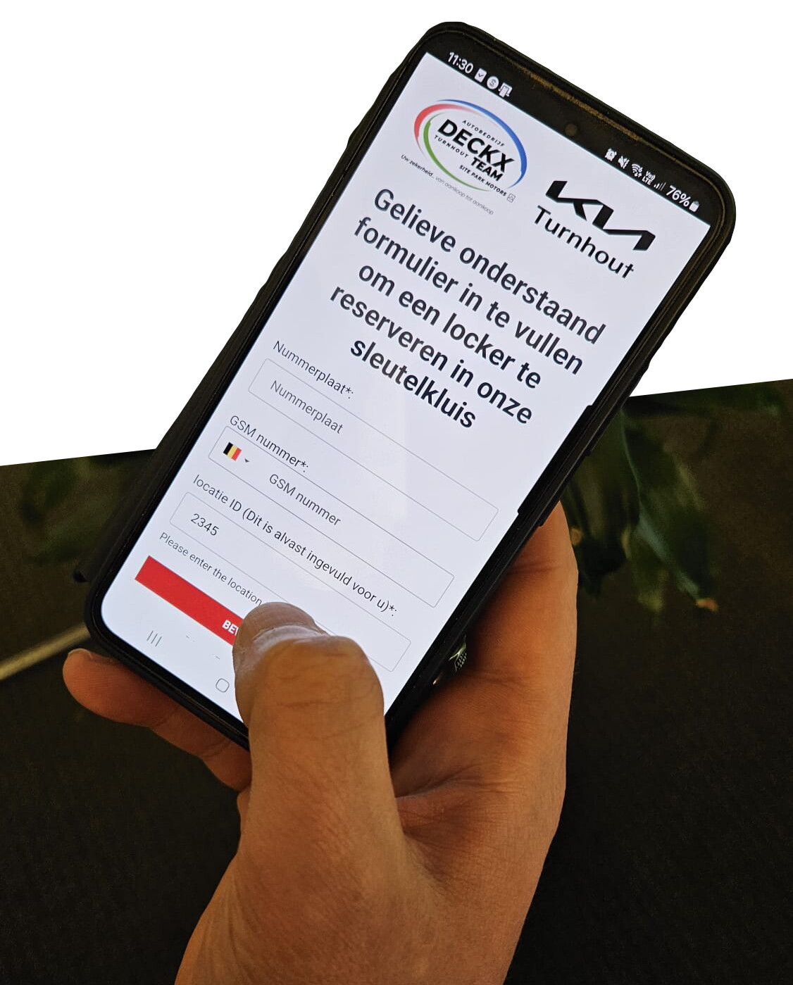 sms nummerplaat en gsm nummer