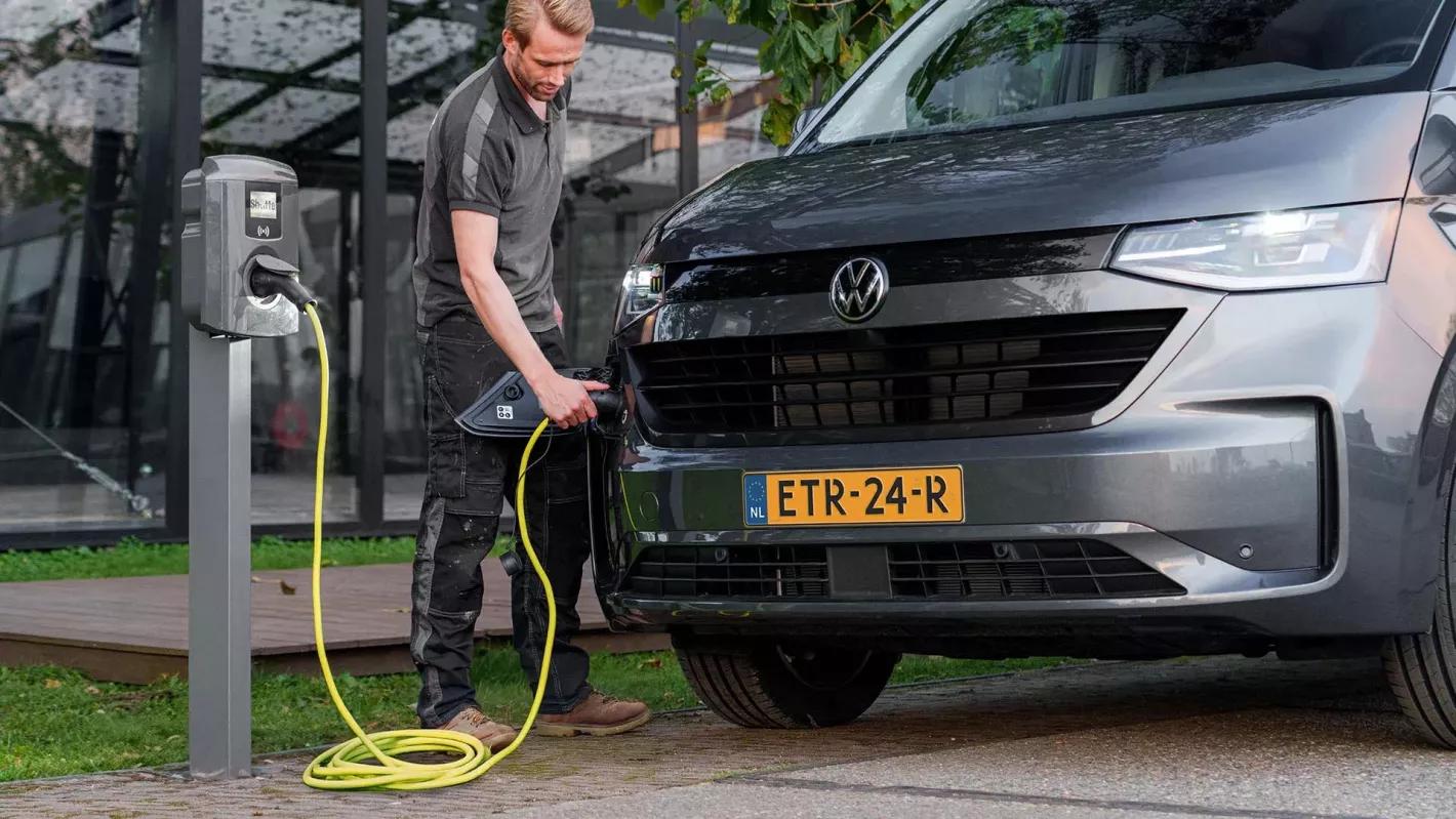 Volkswagen bedrijfswagen nieuwe e-transporter